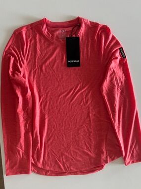 Gorewear Training Women's Long Sleeve Crew Neck Tee - Coral Red XS